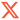 X logo 2023 (orange)
